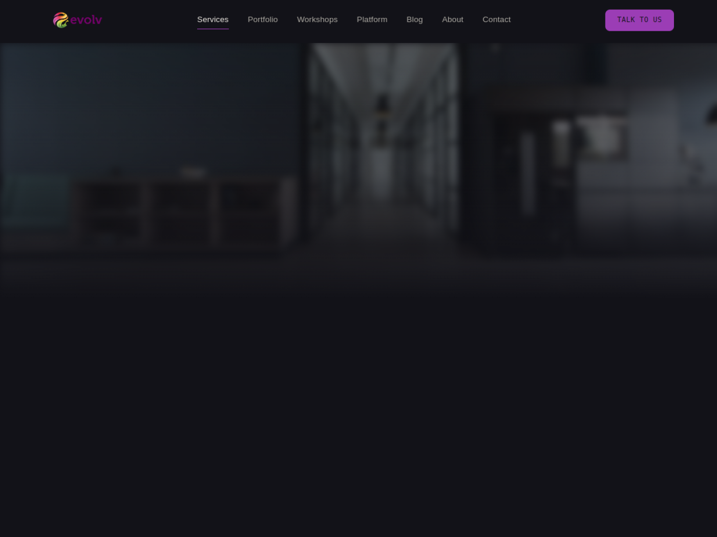 Evolv-To marketing site screenshot